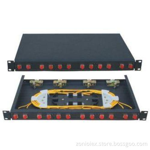 Rack Mounted FC12 Rack-Mounted Fiber Optic Patch Panel for